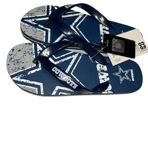 New nfl women Dallas cowboys flip flop sandals size xs 5/6